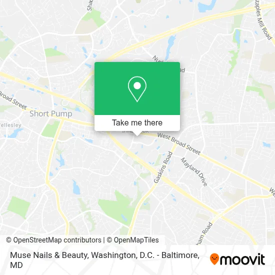 Muse Nails & Beauty map