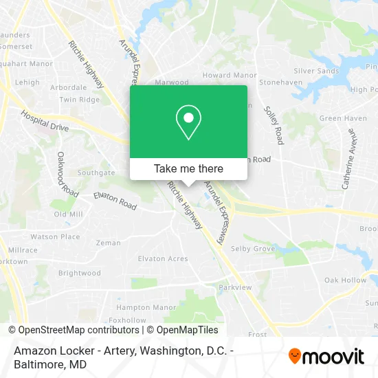 Amazon Locker - Artery map