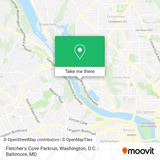 Fletcher's Cove Parkrun map