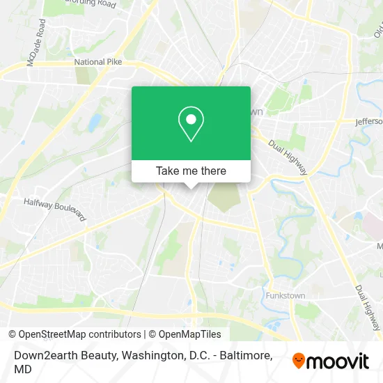 Down2earth Beauty map