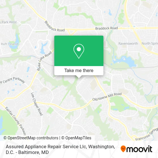 Assured Appliance Repair Service Llc map