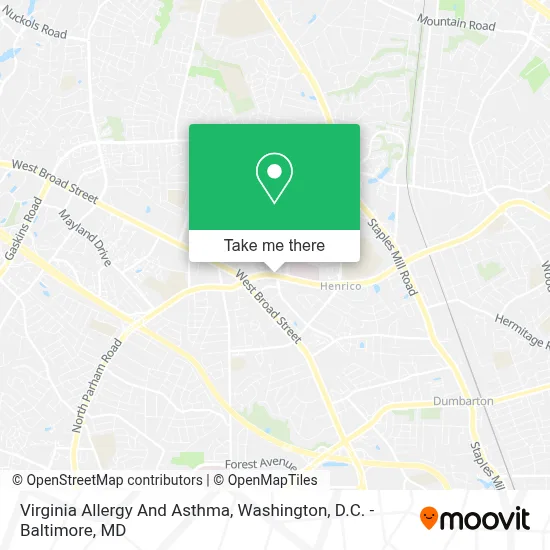 Virginia Allergy And Asthma map