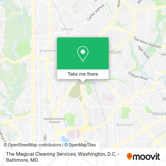 The Magical Cleaning Services map