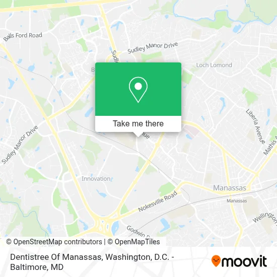 Dentistree Of Manassas map