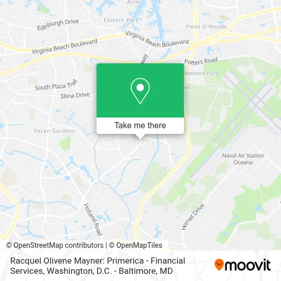 Racquel Olivene Mayner: Primerica - Financial Services map