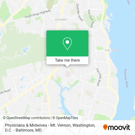 Physicians & Midwives - Mt. Vernon map