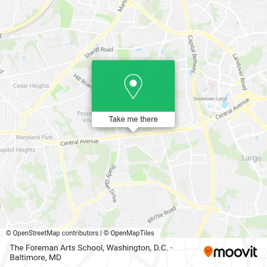 The Foreman Arts School map