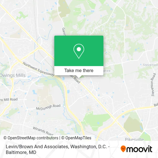 Levin/Brown And Associates map