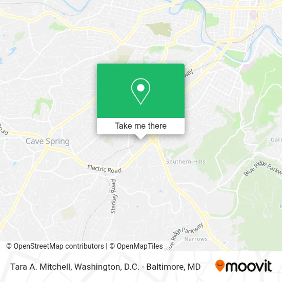 Tara A. Mitchell map