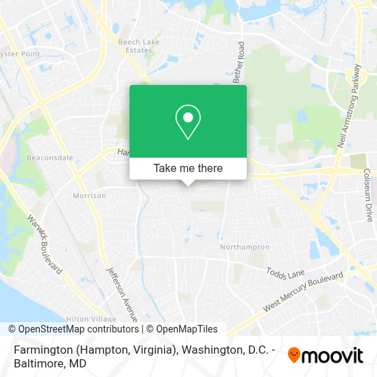 Farmington (Hampton, Virginia) map