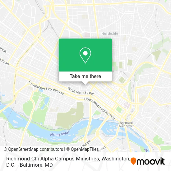 Richmond Chi Alpha Campus Ministries map