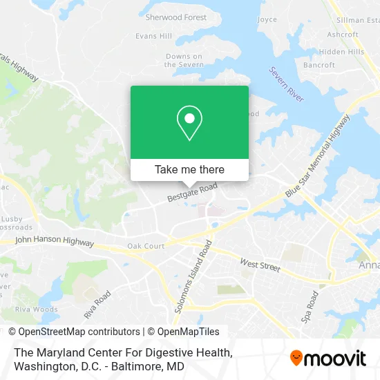 The Maryland Center For Digestive Health map