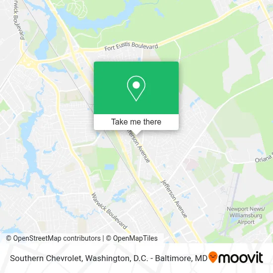 Southern Chevrolet map