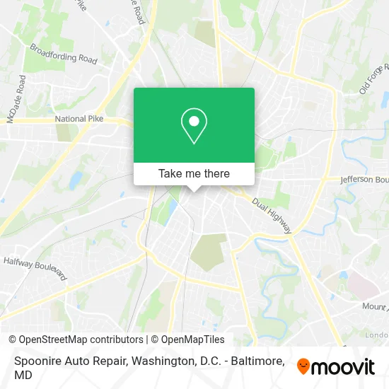 Spoonire Auto Repair map