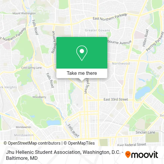 Jhu Hellenic Student Association map