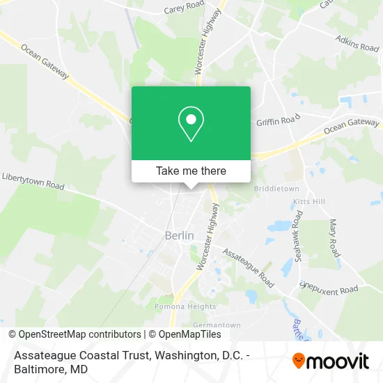 Assateague Coastal Trust map