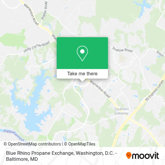 Blue Rhino Propane Exchange map