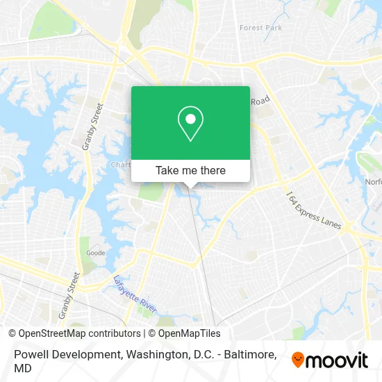 Powell Development map