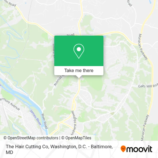 The Hair Cutting Co map