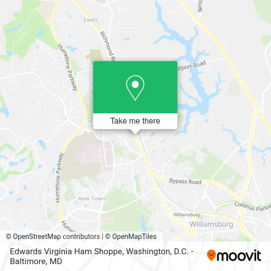 Edwards Virginia Ham Shoppe map
