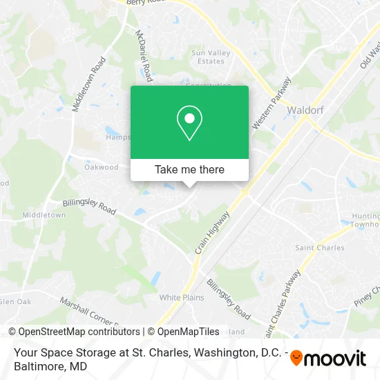 Your Space Storage at St. Charles map