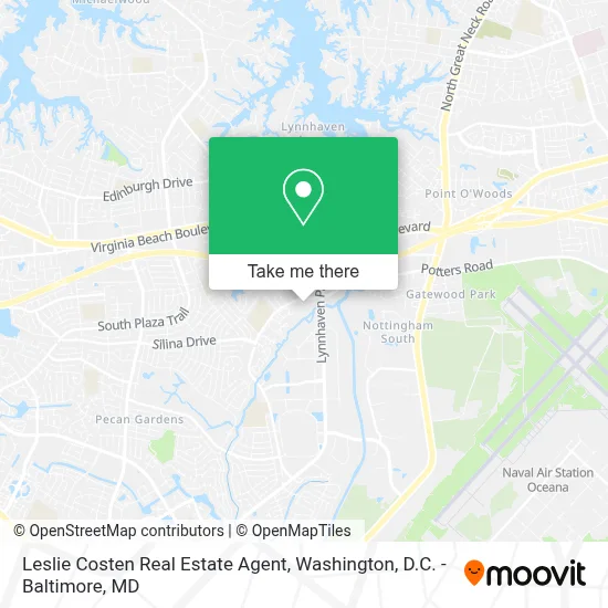 Leslie Costen Real Estate Agent map