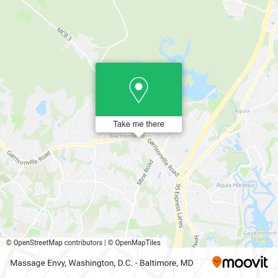 Massage Envy map