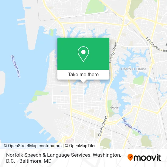 Norfolk Speech & Language Services map