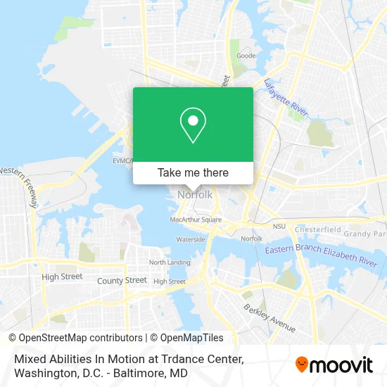 Mixed Abilities In Motion at Trdance Center map