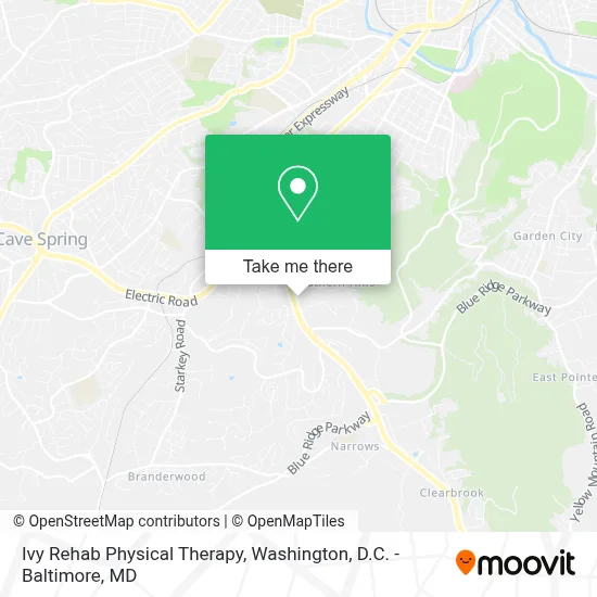 Ivy Rehab Physical Therapy map