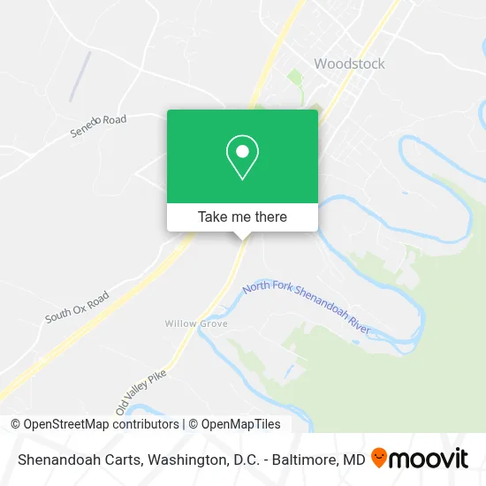 Shenandoah Carts map