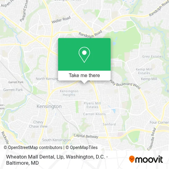 Wheaton Mall Dental, Llp map