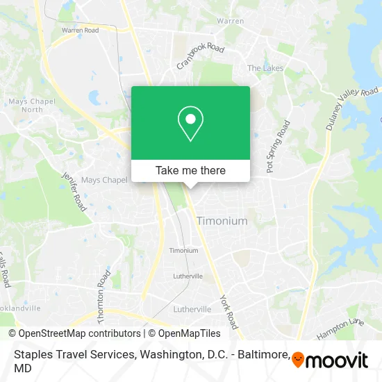Staples Travel Services map