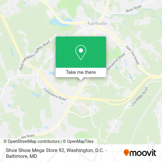 Shoe Show Mega Store 92 map