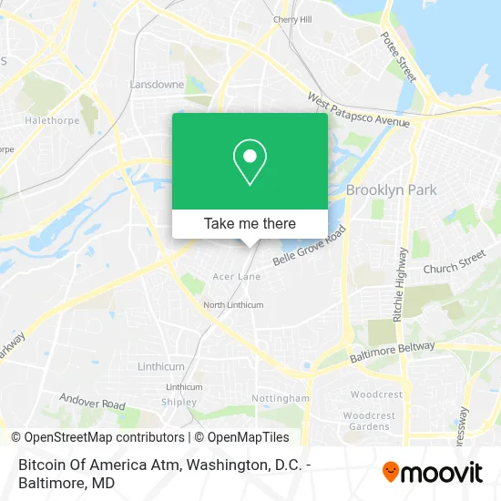 Bitcoin Of America Atm map