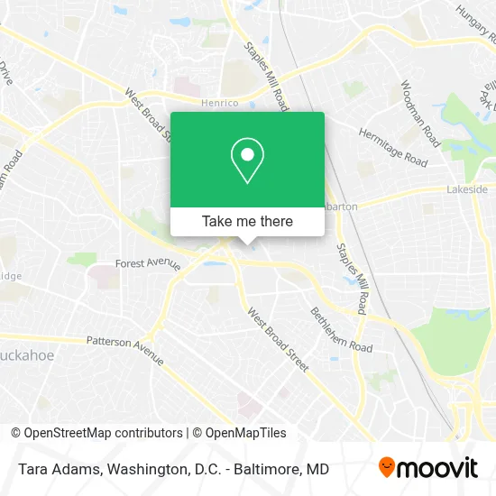 Tara Adams map