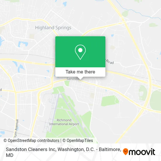 Sandston Cleaners Inc map