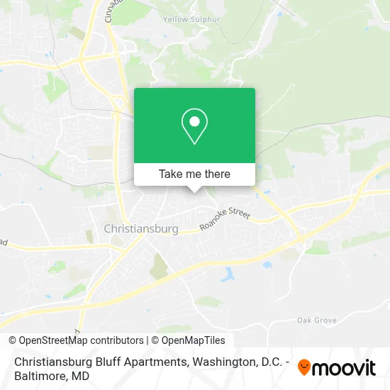 Christiansburg Bluff Apartments map
