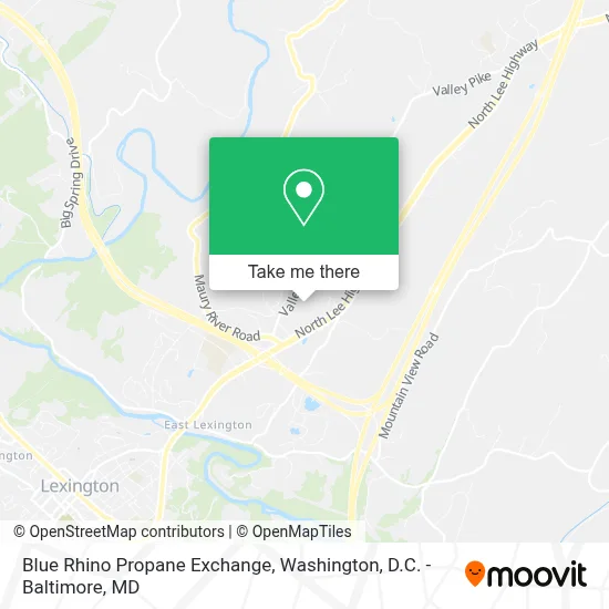 Blue Rhino Propane Exchange map