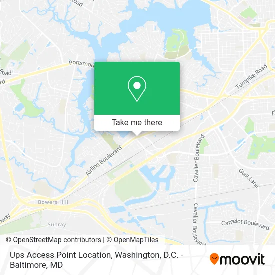 Ups Access Point Location map
