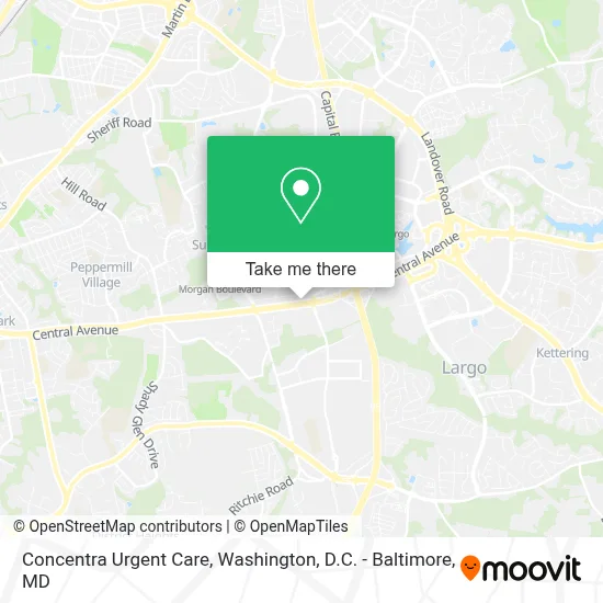 Concentra Urgent Care map