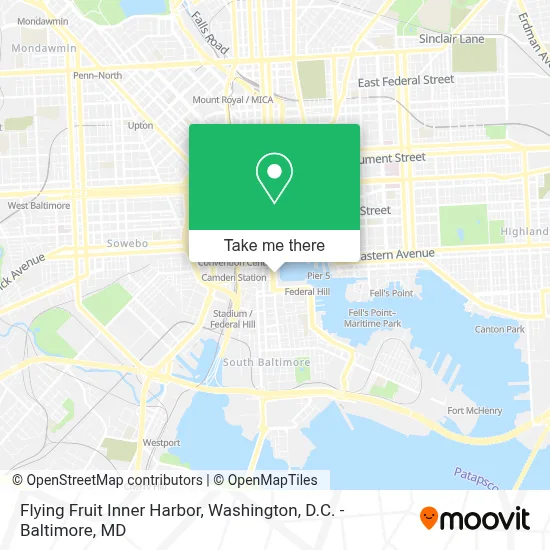 Flying Fruit Inner Harbor map