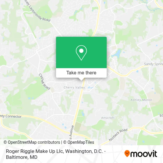 Roger Riggle Make Up Llc map