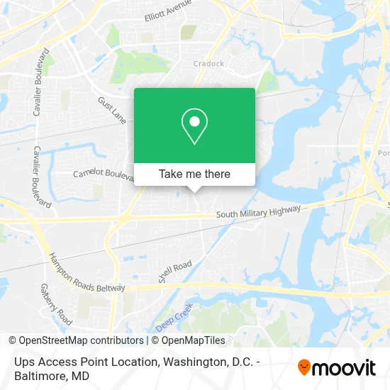 Ups Access Point Location map