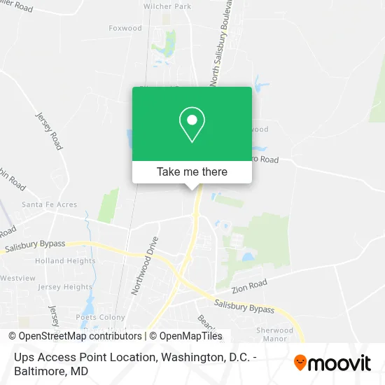 Ups Access Point Location map