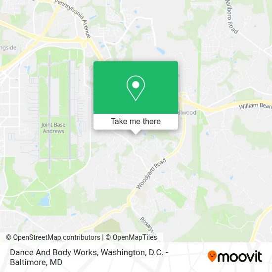 Dance And Body Works map