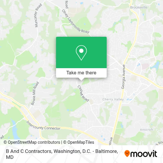 B And C Contractors map