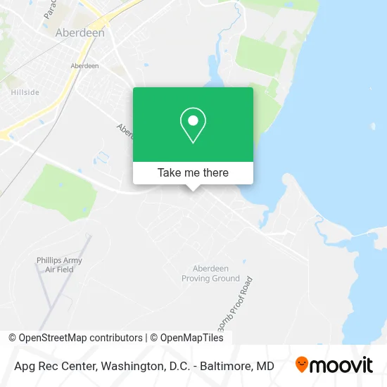 Apg Rec Center map