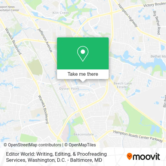 Editor World: Writing, Editing, & Proofreading Services map
