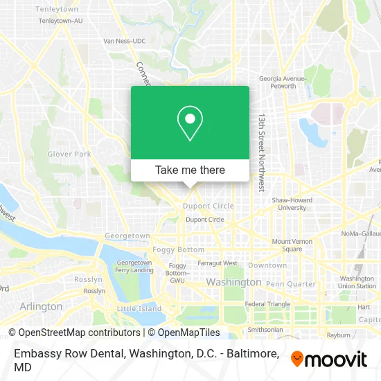 Embassy Row Dental map
